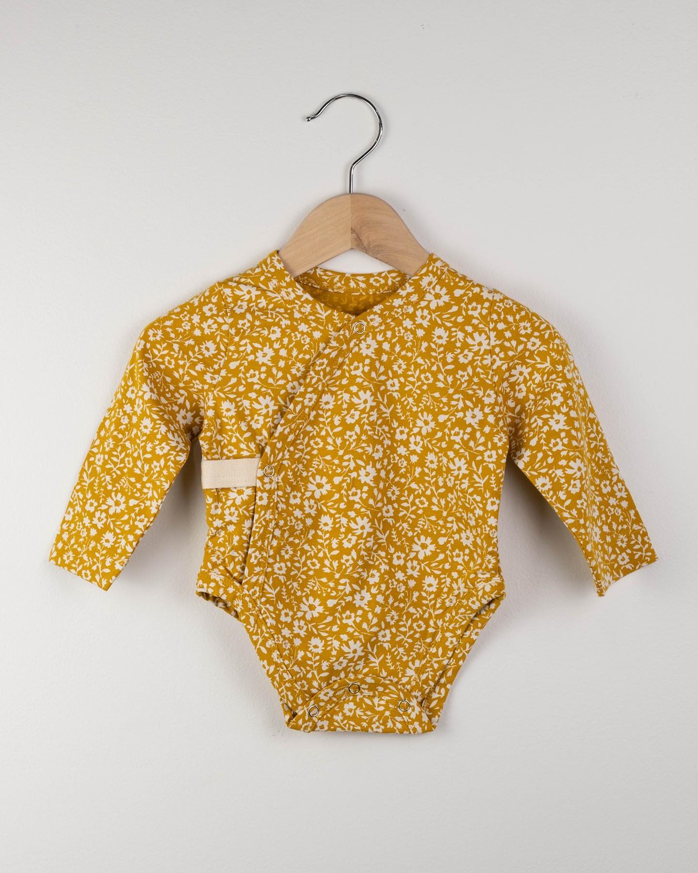 Flora, Soft Cotton Kimono Bodysuit