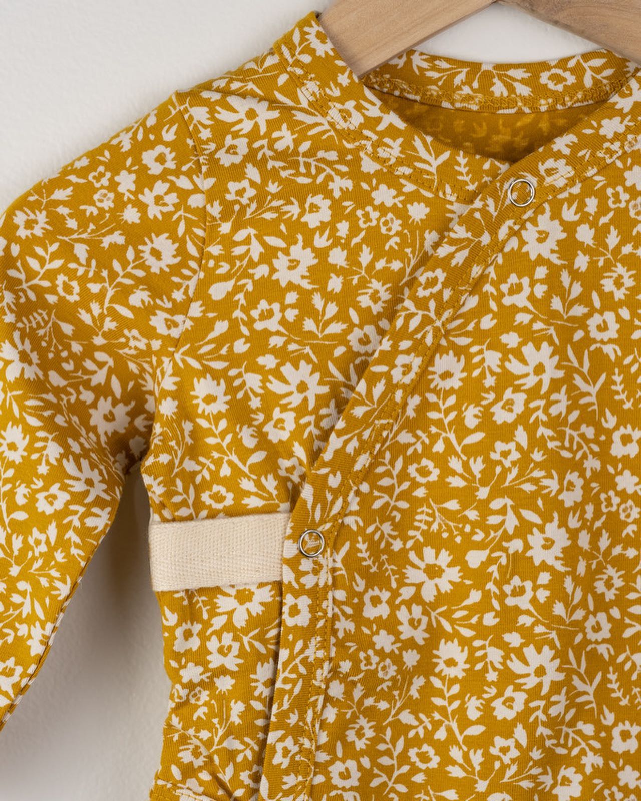 Flora, Soft Cotton Kimono Bodysuit
