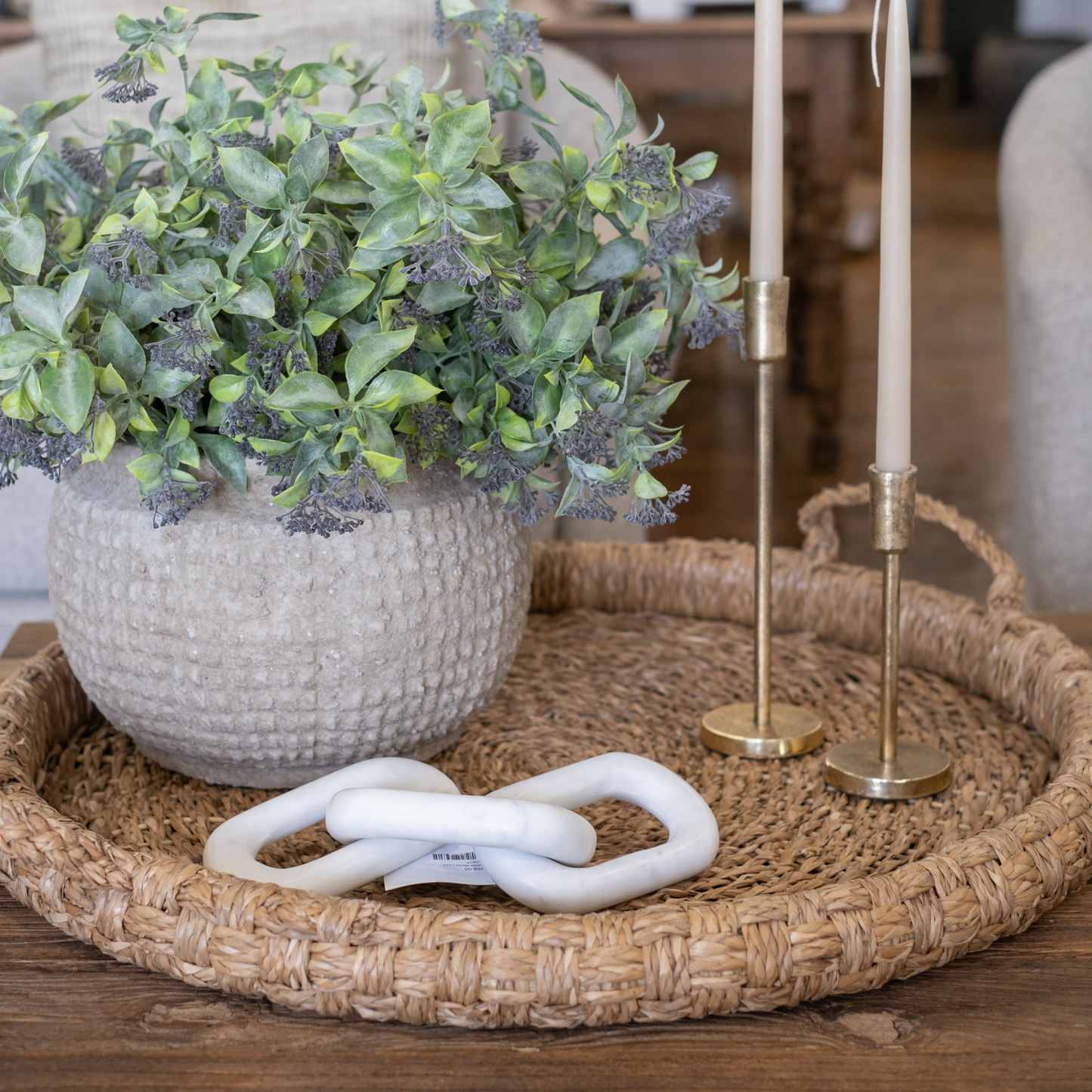 Round Braided Tray