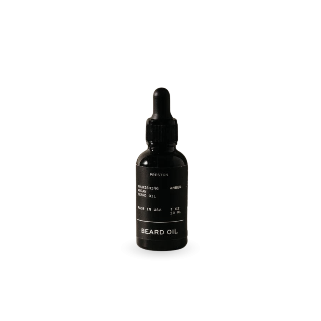 Preston Grooming Argan Oil Beard Oil in Amber
