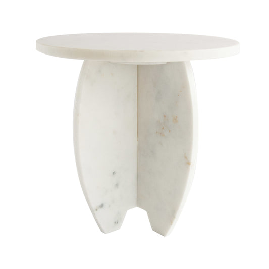 Tansy White Marble Display Pedestal