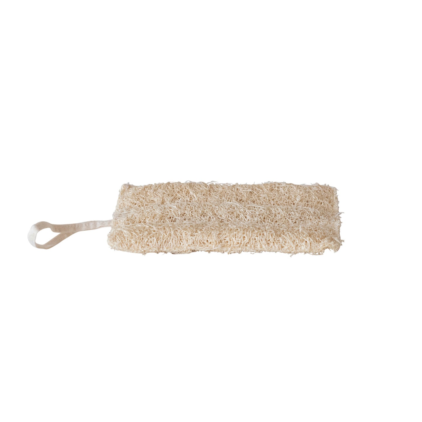 Natural Exfoliating Loofah Pad with Hanging Loop for Self Care in Bath or Shower
