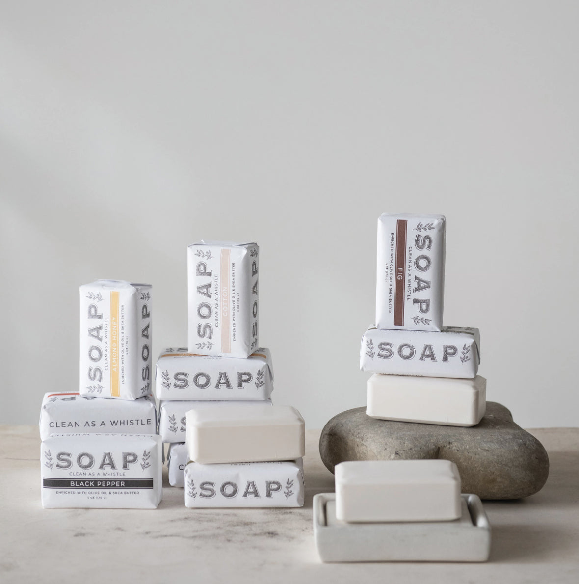 Olive Oil & Shea Butter Milled Bar Soap
