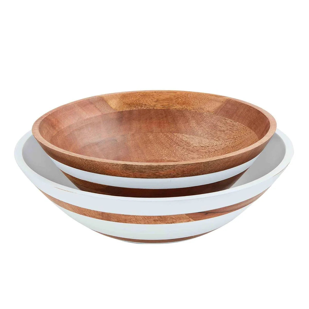 Mango Wood Serving Bowl Set