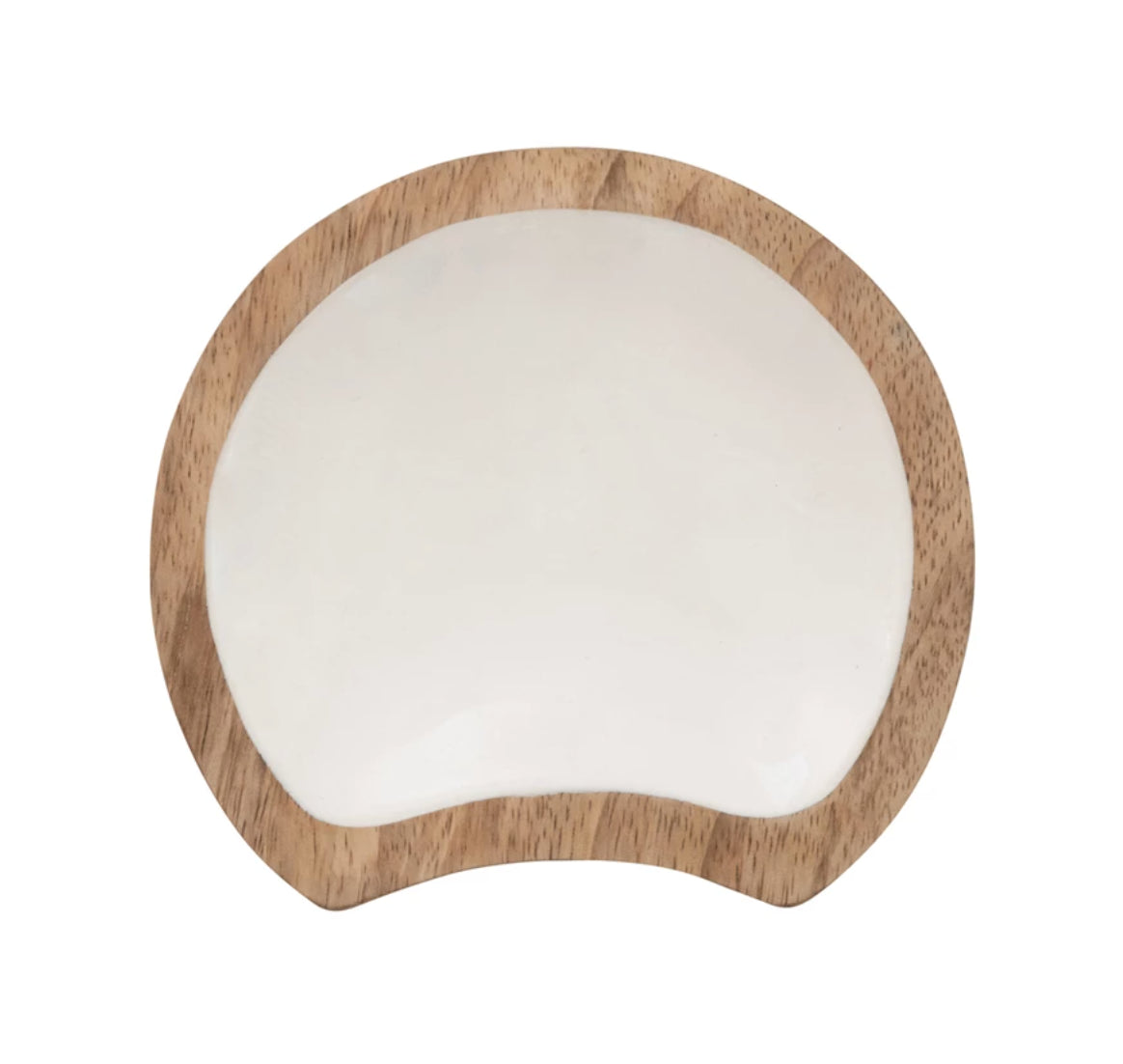 Mango Wood & Enamel Spoon Rest