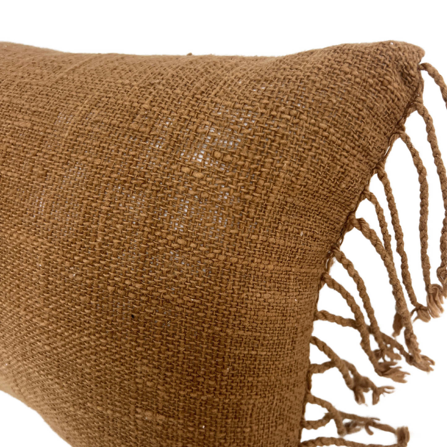 Rust Tribal Hemp Hand-Woven Hmong Pillow (Cover Only)