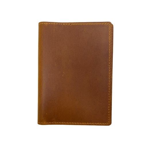 Asher Genuine Leather Cognac Brown Passport Holder