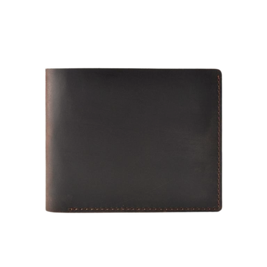 Eason Dark Brown Genuine Leather Bifold Wallet