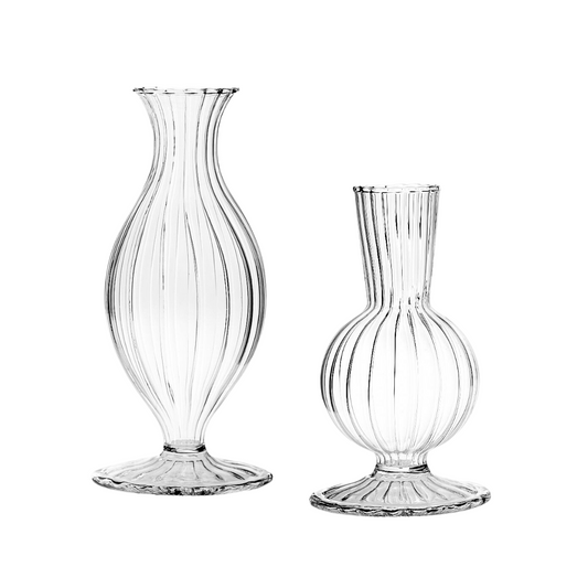 Floret Classic Fluted Bud Vase Large and Small Sizes