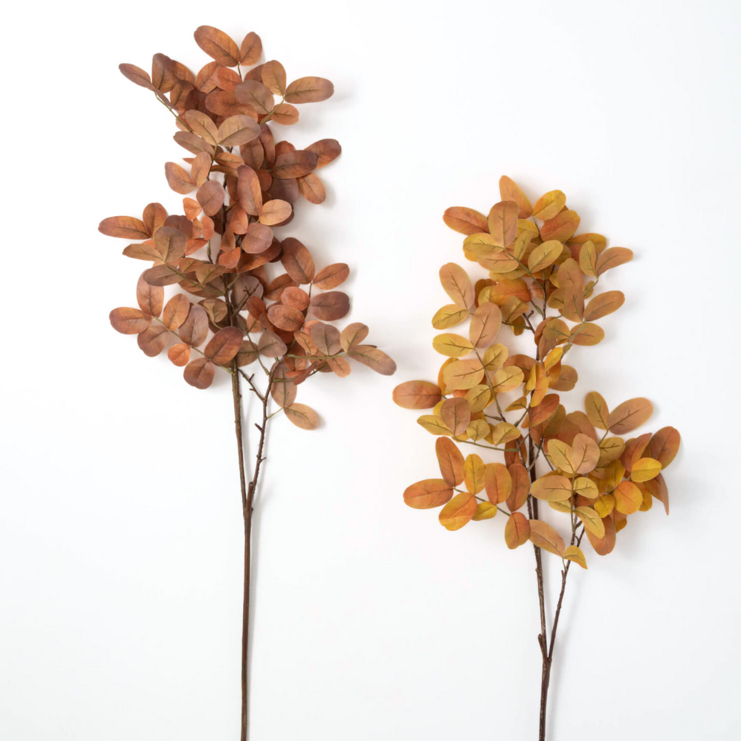 Realistic Fall Foliage Leaf Faux Floral Stem for Autumn Decor and Floral Arrangements