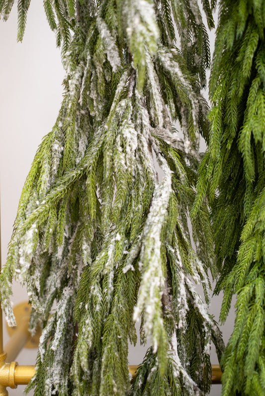 Snowy Norfolk Pine Garland