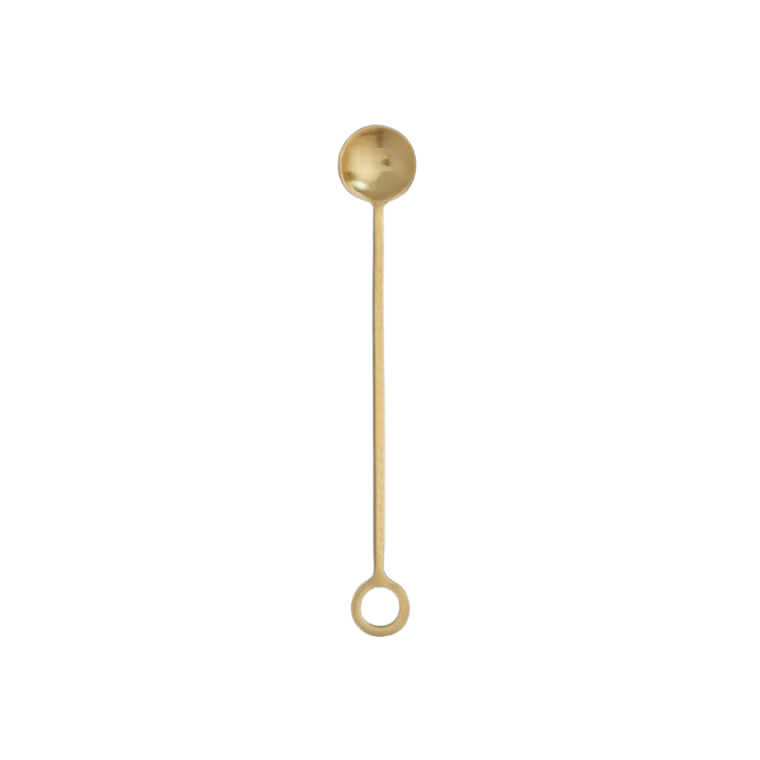 Gatsby Hammered Gold Stainless Steel Cocktail Stirring Spoon