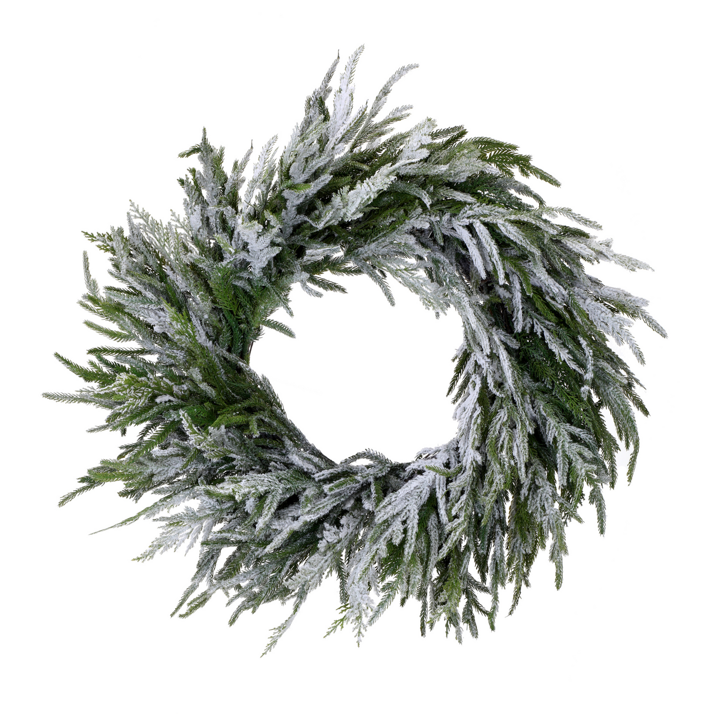 Flocked Norfolk Pine Wreath