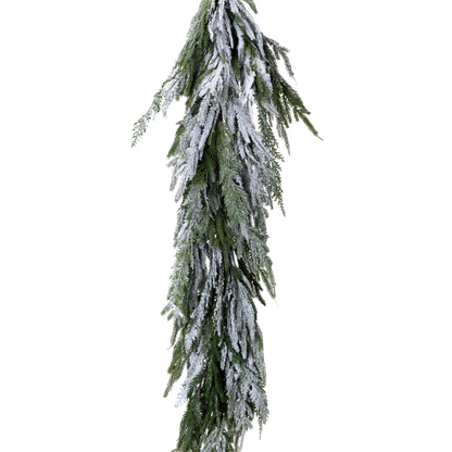 48” Flocked Norfolk Pine Garland