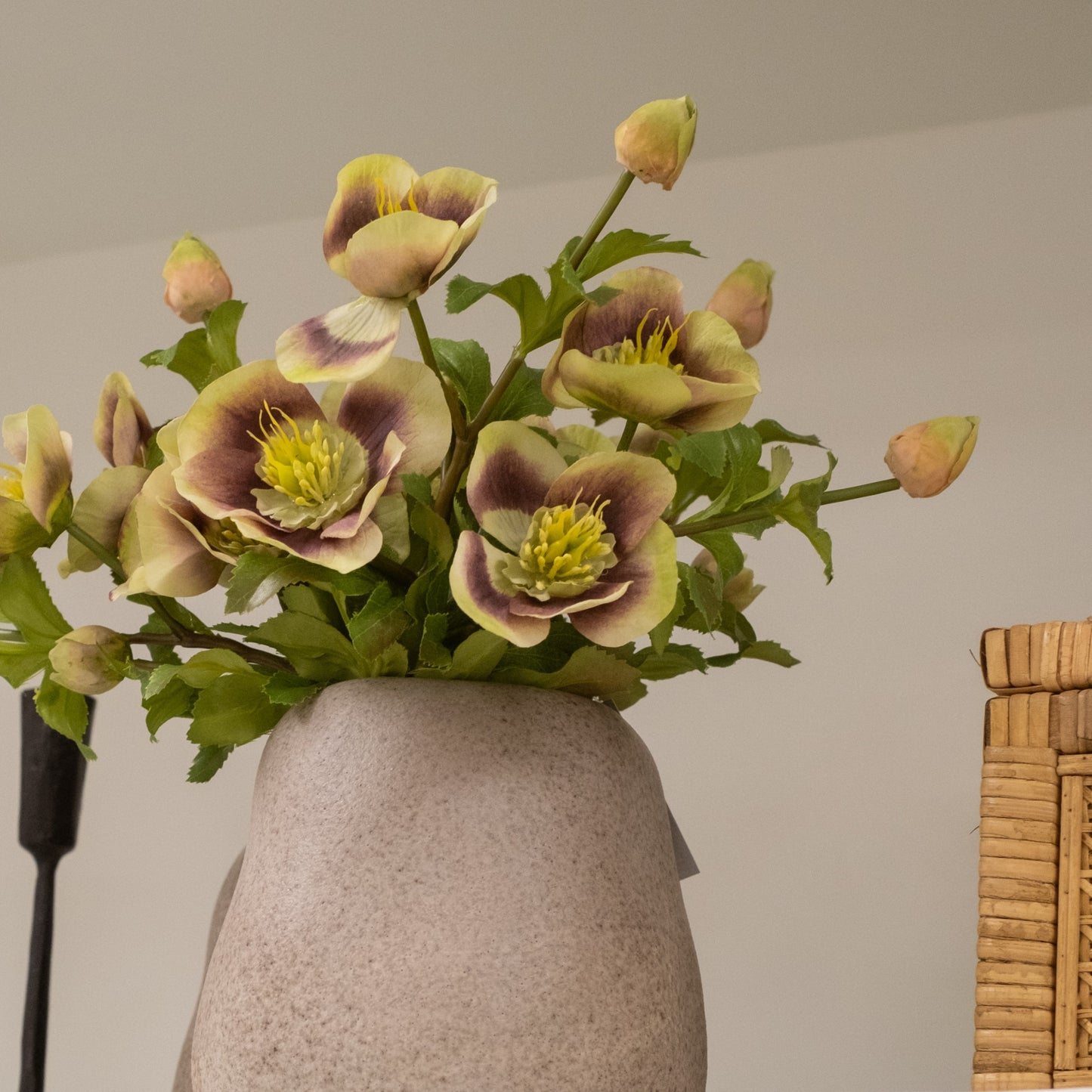 Naya Grey Speckled Organic Shaped Vase