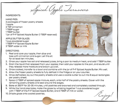 Gourmet Spiced Apple Butter Recipe for Spiced Apple Turnover Hand Pie Pastries