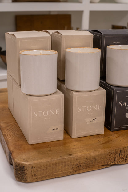 Stone No. 4 Collection Scented Soy Candles Shore and Salt