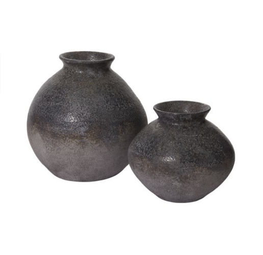 Modern Textured Gray Kyro Vase Large Small