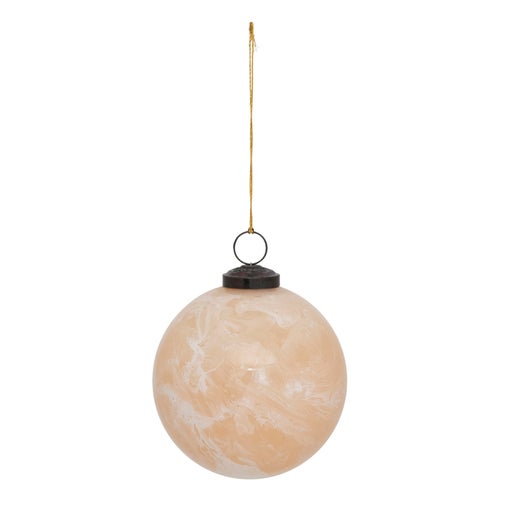 Amrita Nude Marbled Glass Ornament