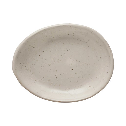 Perry Mini Stoneware Speckled Grey Dish Spoon Rest Condiment Dish