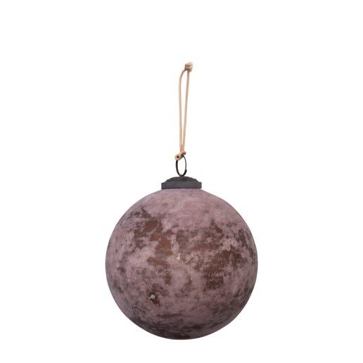 Matte Plum Distressed Powder Ornament