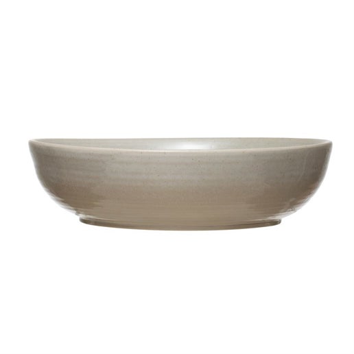 Ecru Stoneware Serving Bowl