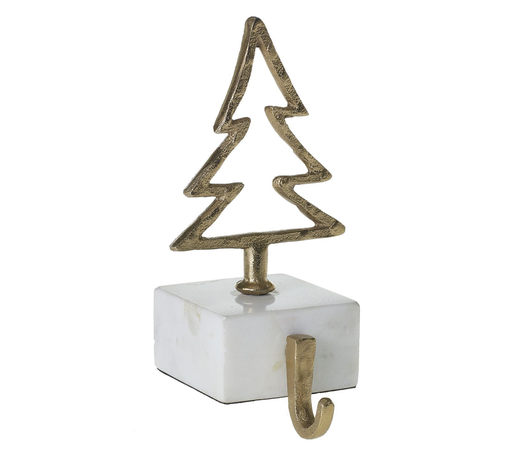 Marble & Gold Tree Stocking Holder