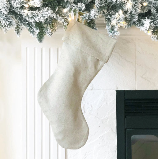 Natural Linen Stocking