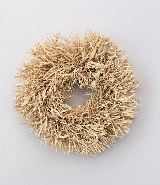 Natural Raffia Wreath