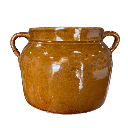 Antique Brown Bean Pot
