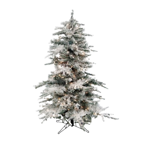 3’ Pre-lit Flocked Vail Tree