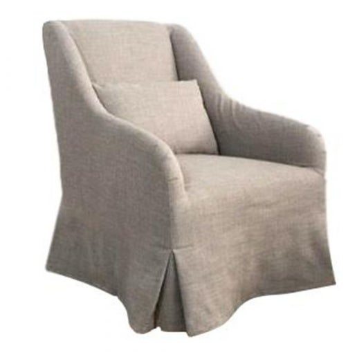 Upholstered Fog Grey Chloe Chair