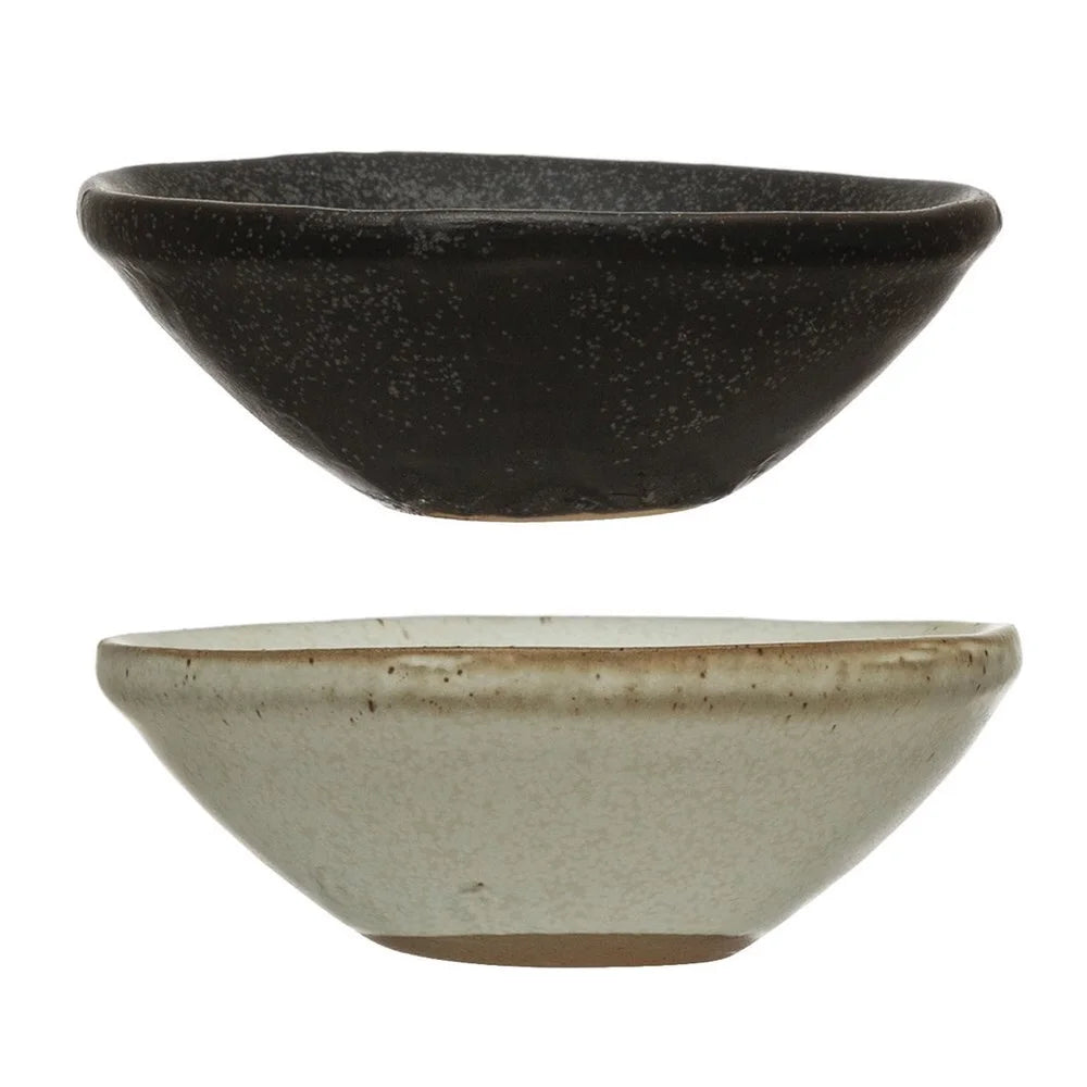 Matte Stoneware Pinch Bowl