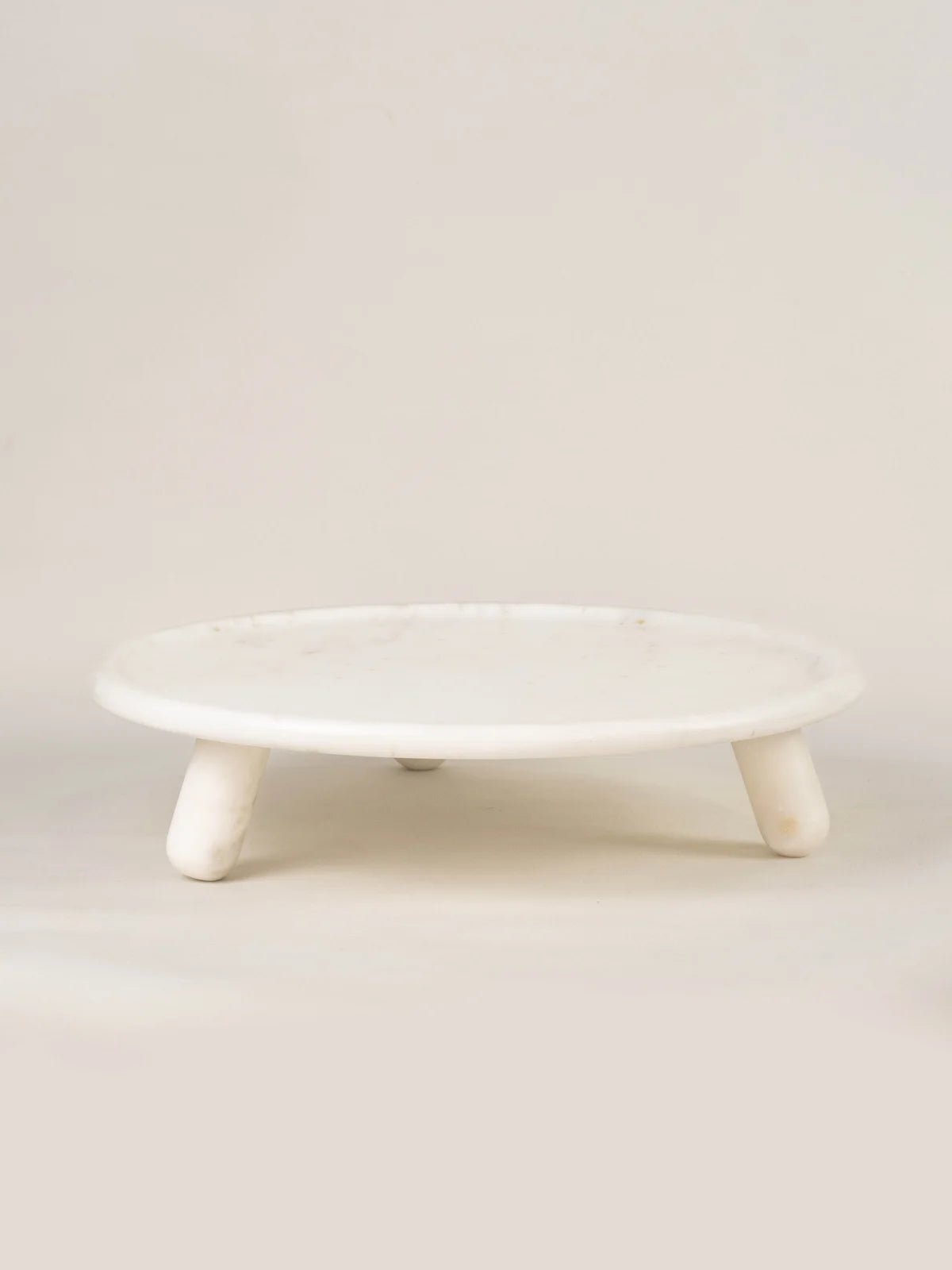 White Marble Serving Stand