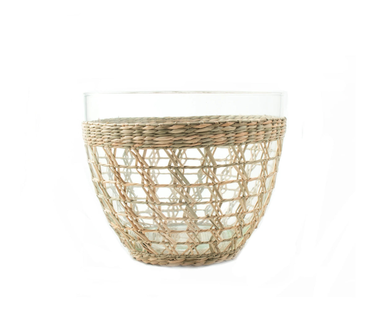 Cage Seagrass Serving Bowl
