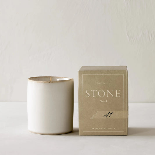 Stone No. 4 Salt Scented Soy Candle
