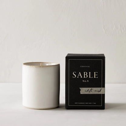 Sable No. 5 White Musk Scented Soy Candle